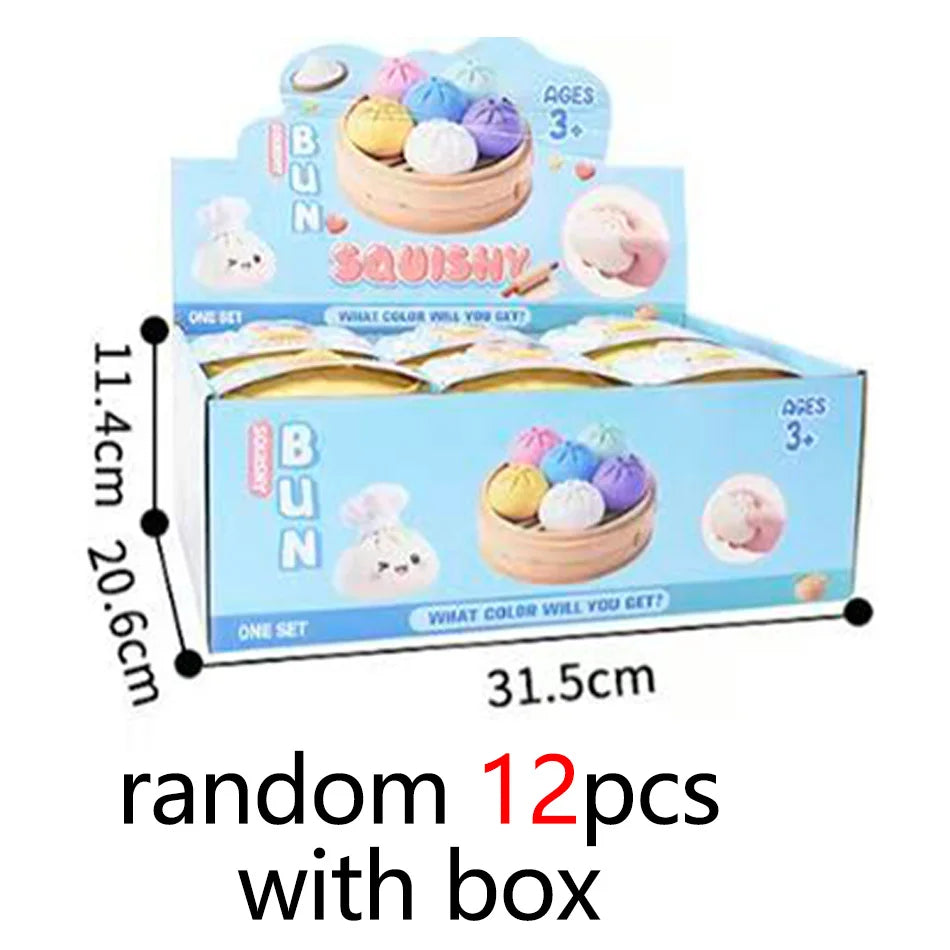 Dumpling Pressure Dumpling Squishies Kawaii Mini Food Shape Squishy Toy Slow Rise Sensory Fidget Stress Relief Party Favor Gifts