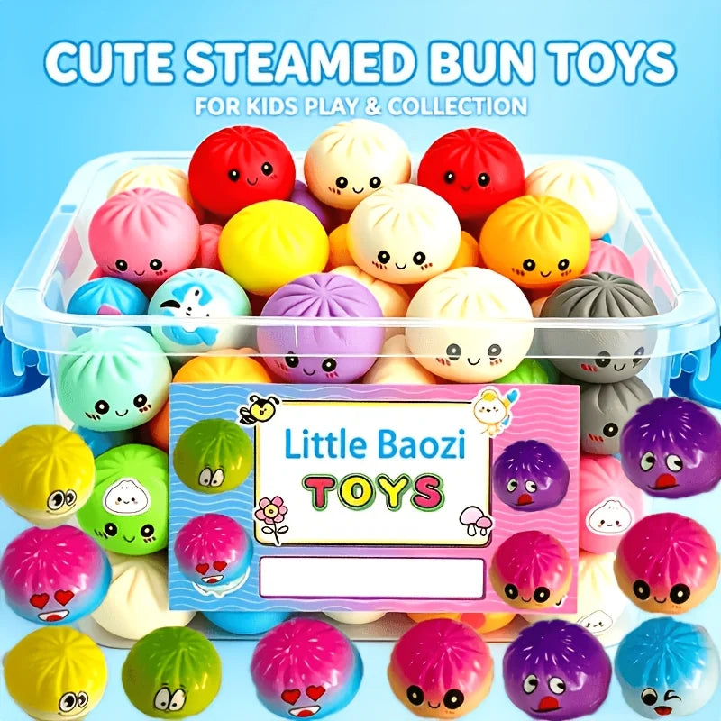 Hot Mini Dumpling Squishy Steamer Mysteries Dumplings Stress Relief Random Color Home OfficeDesk PartyGift Dumpling Squishy