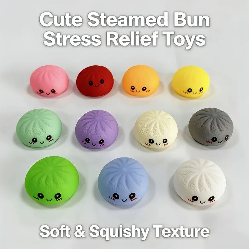 Hot Mini Dumpling Squishy Steamer Mysteries Dumplings Stress Relief Random Color Home OfficeDesk PartyGift Dumpling Squishy