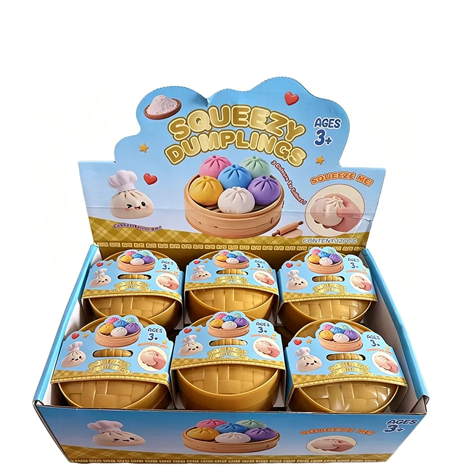 Dumpling Squishy Mysteries Dumplings Stress Relief Fidget Toy Home Office Desk Accessories Party Gifts Mystery Dumpling Squishy