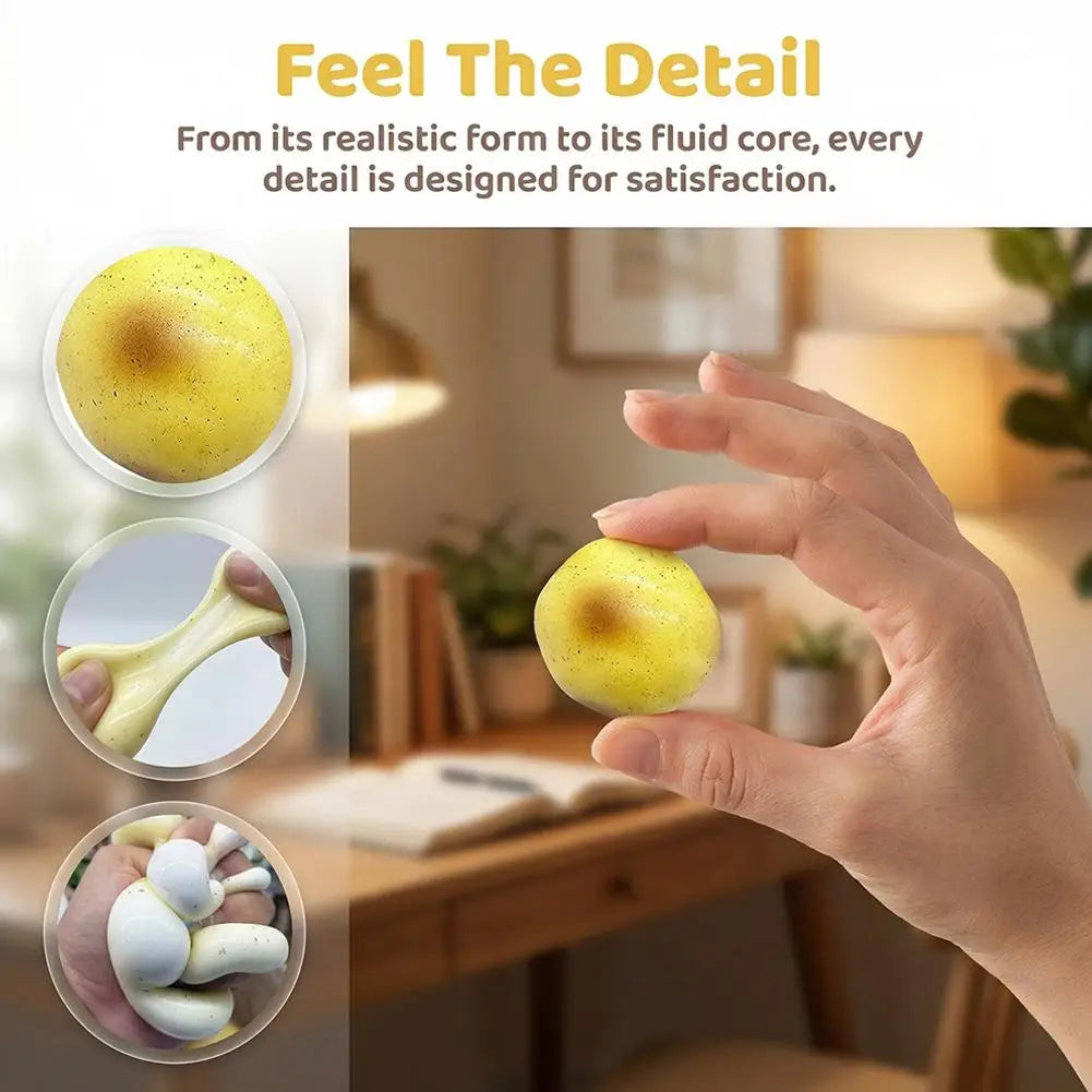 Kawaii PU Foam Potato Squishy Toy Soft Slow Rising Squeeze Stress Relief Sensory Fidget Toys for Kids Adults Funny Gift