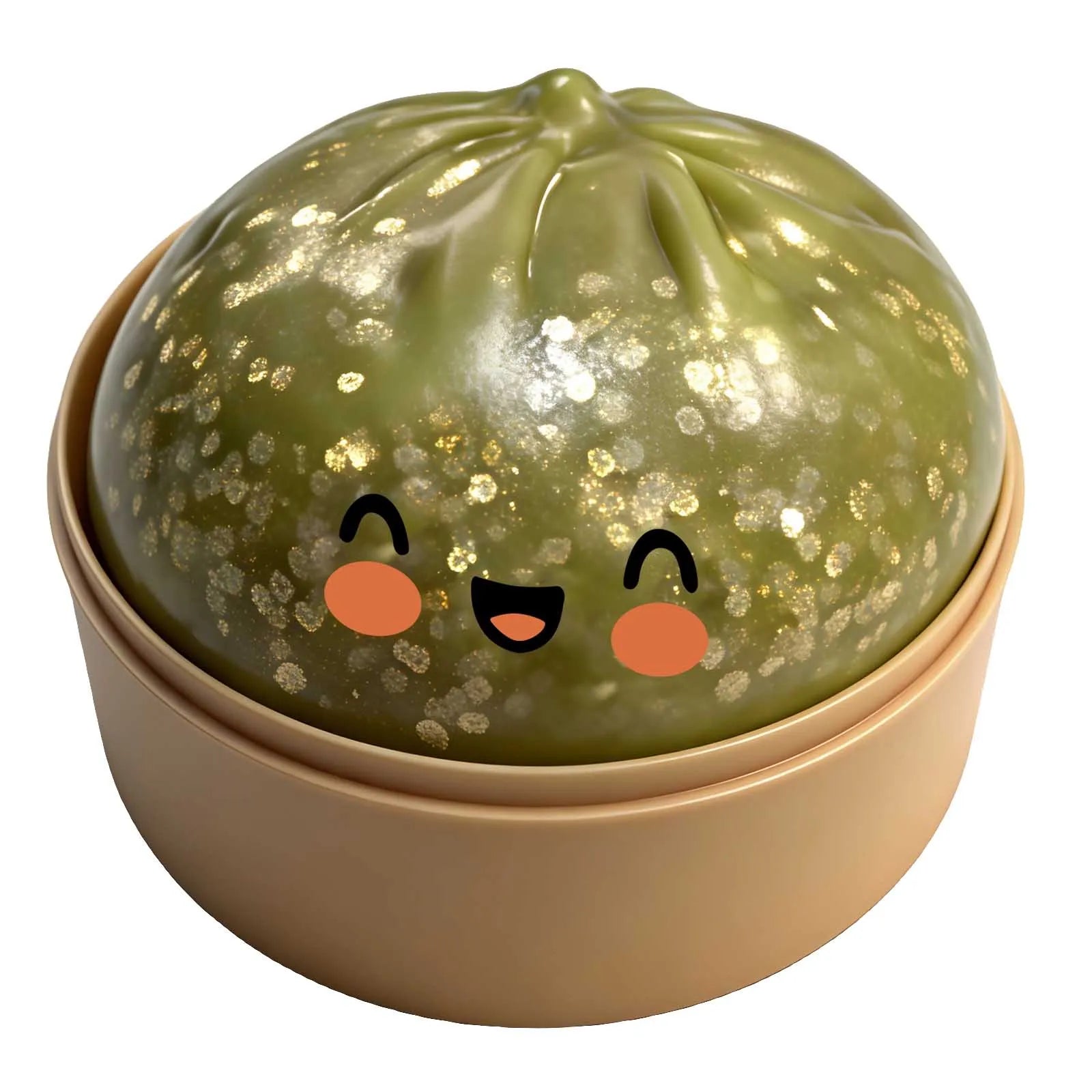 Dumpling Squishy 1pcs Glitter Steamed Bun Pinch Music Simulation Steam Buns Shape Cute And Fun Relieve Stress Squish Dumplings