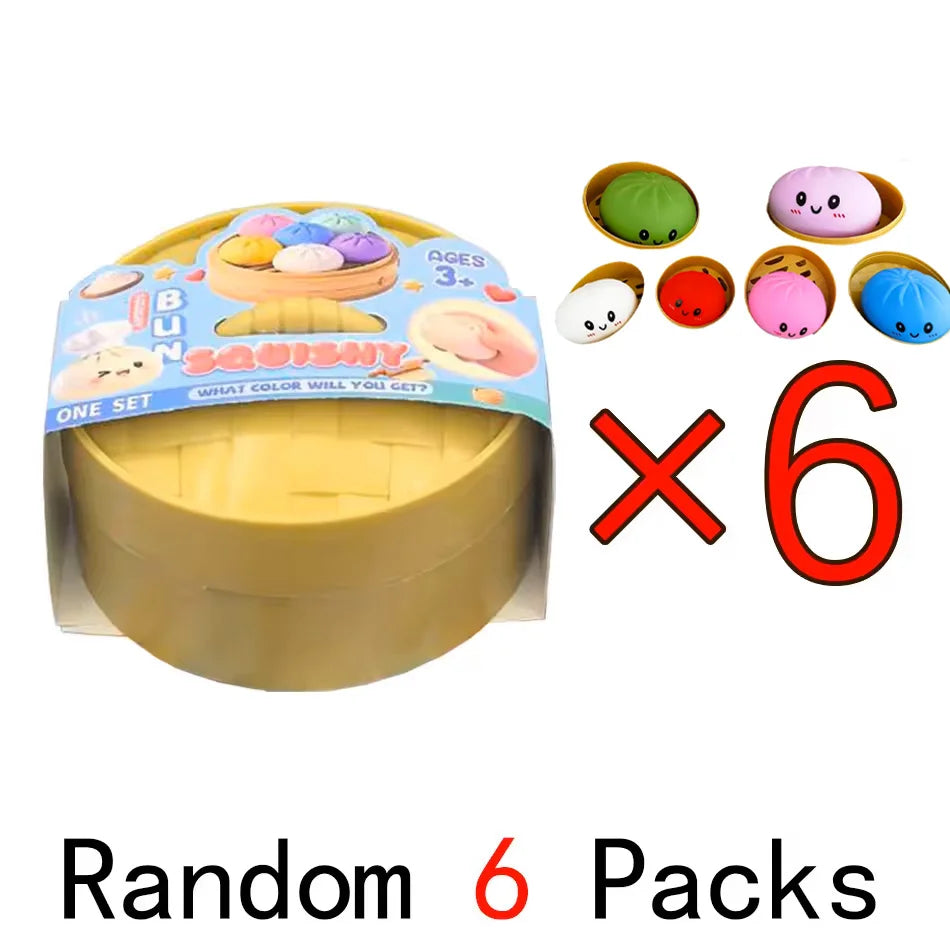 Dumpling Squishy Mysteries Dumplings Stress Relief Fidget Toys Home Office Desk Accessories Party Gift Mystery Dumpling Squishy