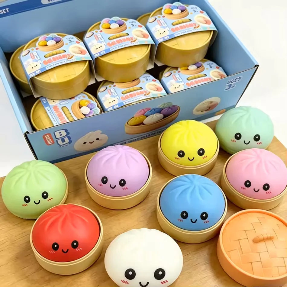 Dumpling Squishy Mysteries Dumplings Stress Relief Fidget Toys Home Office Desk Accessories Party Gift Mystery Dumpling Squishy