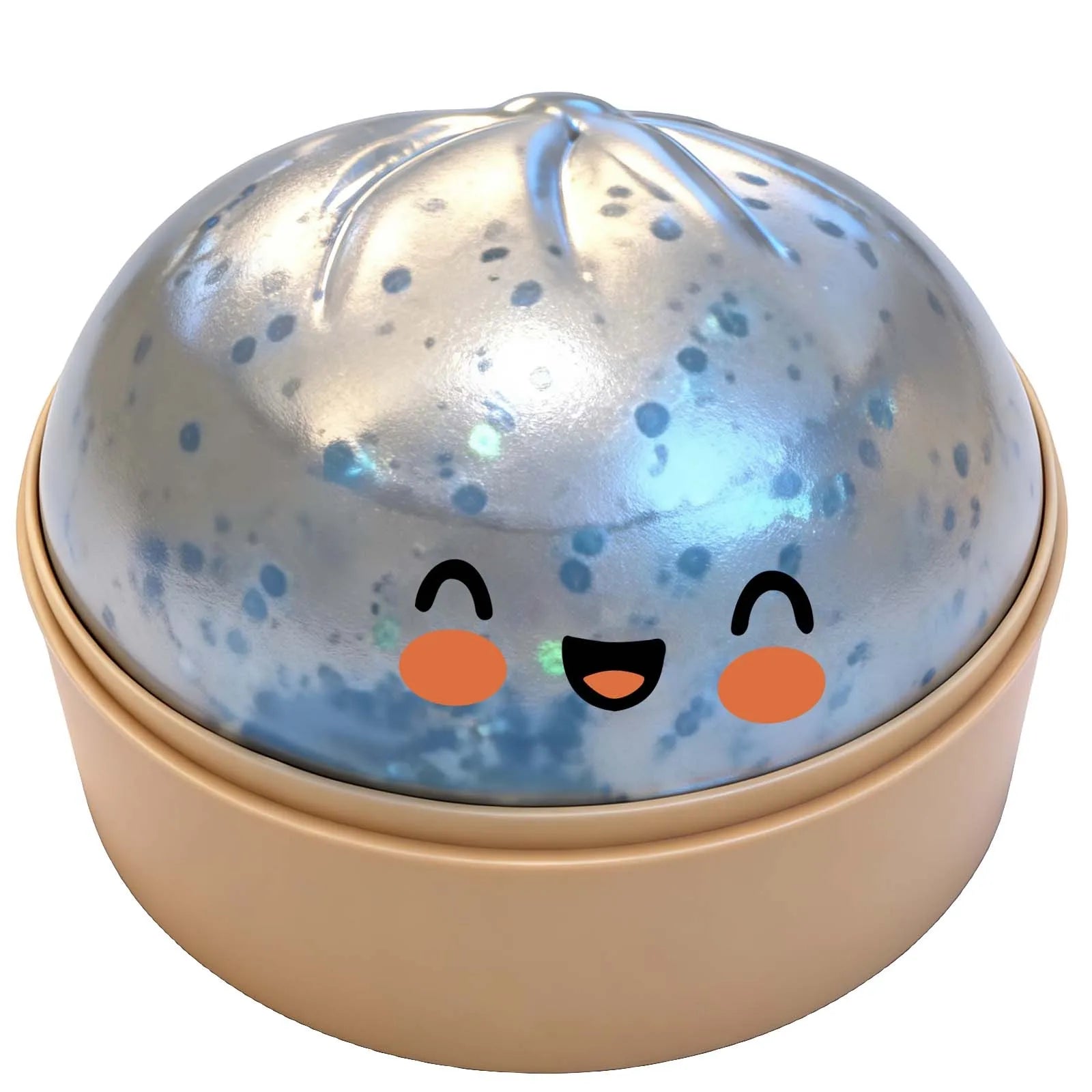 Dumpling Squishy 1pcs Glitter Steamed Bun Pinch Music Simulation Steam Buns Shape Cute And Fun Relieve Stress Squish Dumplings