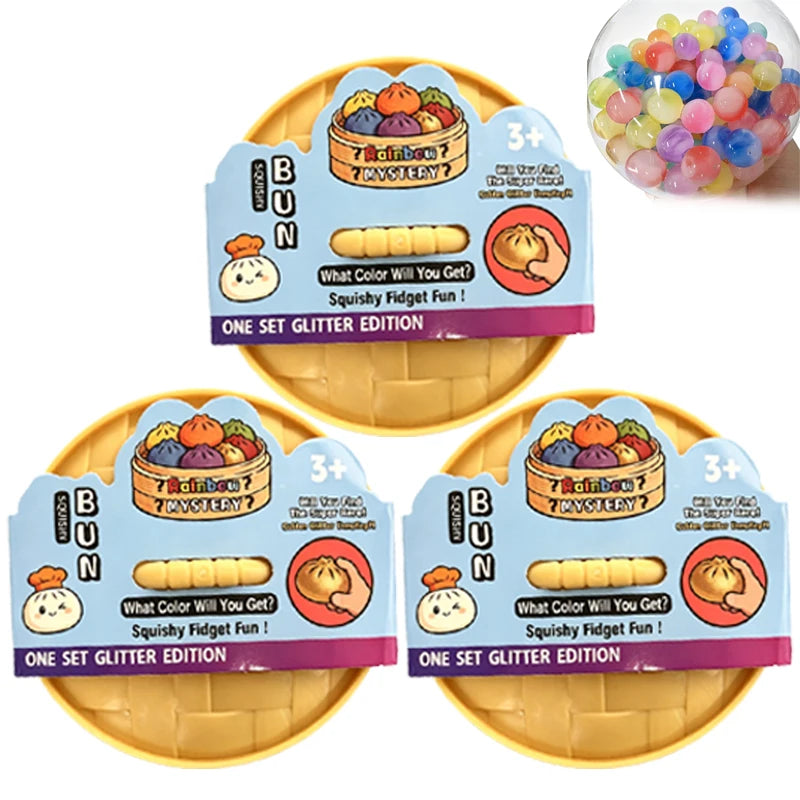 Mystery Dumpling Squishy Fidget Toy for Stress Relief Home Office Desk Accessory Party Gift Creative Desk Toy