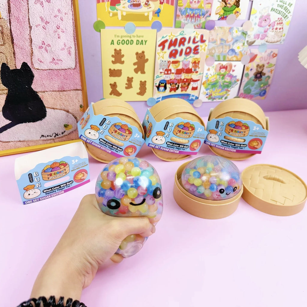Mystery Dumpling Squishy Fidget Toy for Stress Relief Home Office Desk Accessory Party Gift Creative Desk Toy
