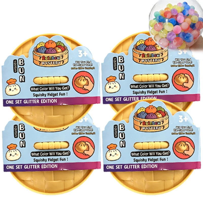 Mystery Dumpling Squishy Fidget Toy for Stress Relief Home Office Desk Accessory Party Gift Creative Desk Toy