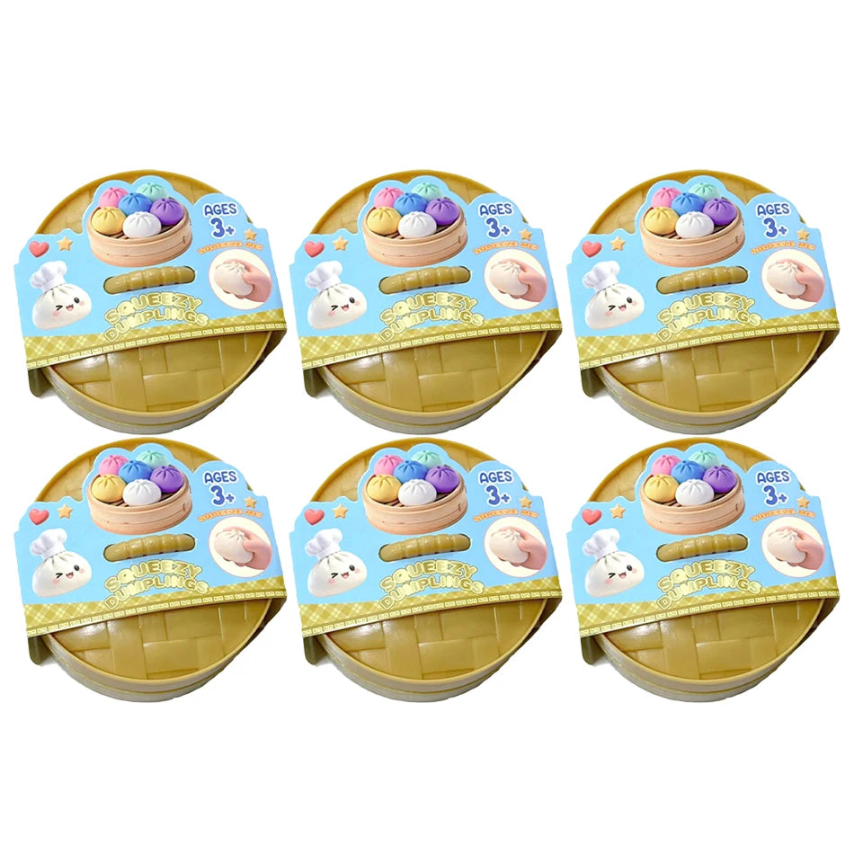 Dumpling Squishy Mysteries Dumplings Stress Relief Fidget Toy Home Office Desk Accessories Party Gifts Mystery Dumpling Squishy