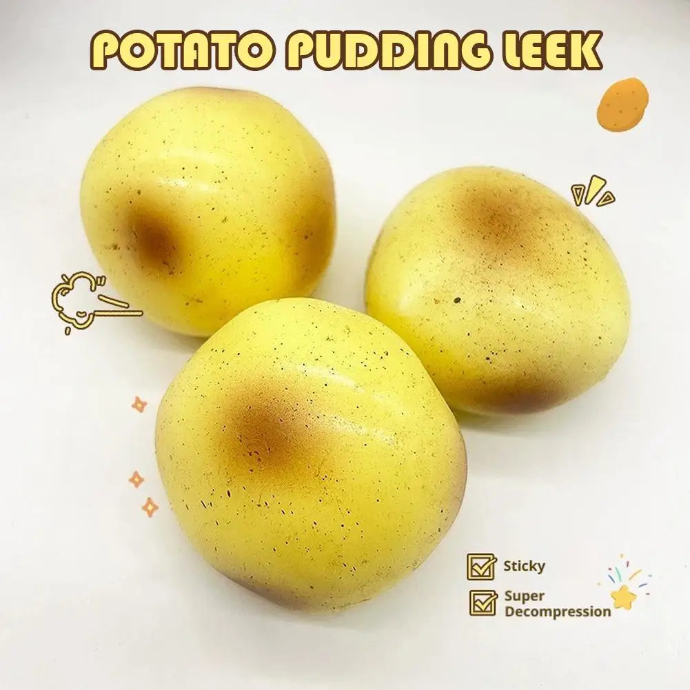 Kawaii Potato Squishy Toy Soft Slow Rising Squeeze Stress Relief Sensory Fidget Toys for Kids Adults Funny Birthday Gifts