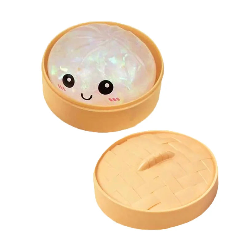 Mystery Dumpling Toy Squishy Glitter Dumpling Pressure Ball Slow Rebound Soft Pinch Decompression Office Home Squeeze Toy XMAS