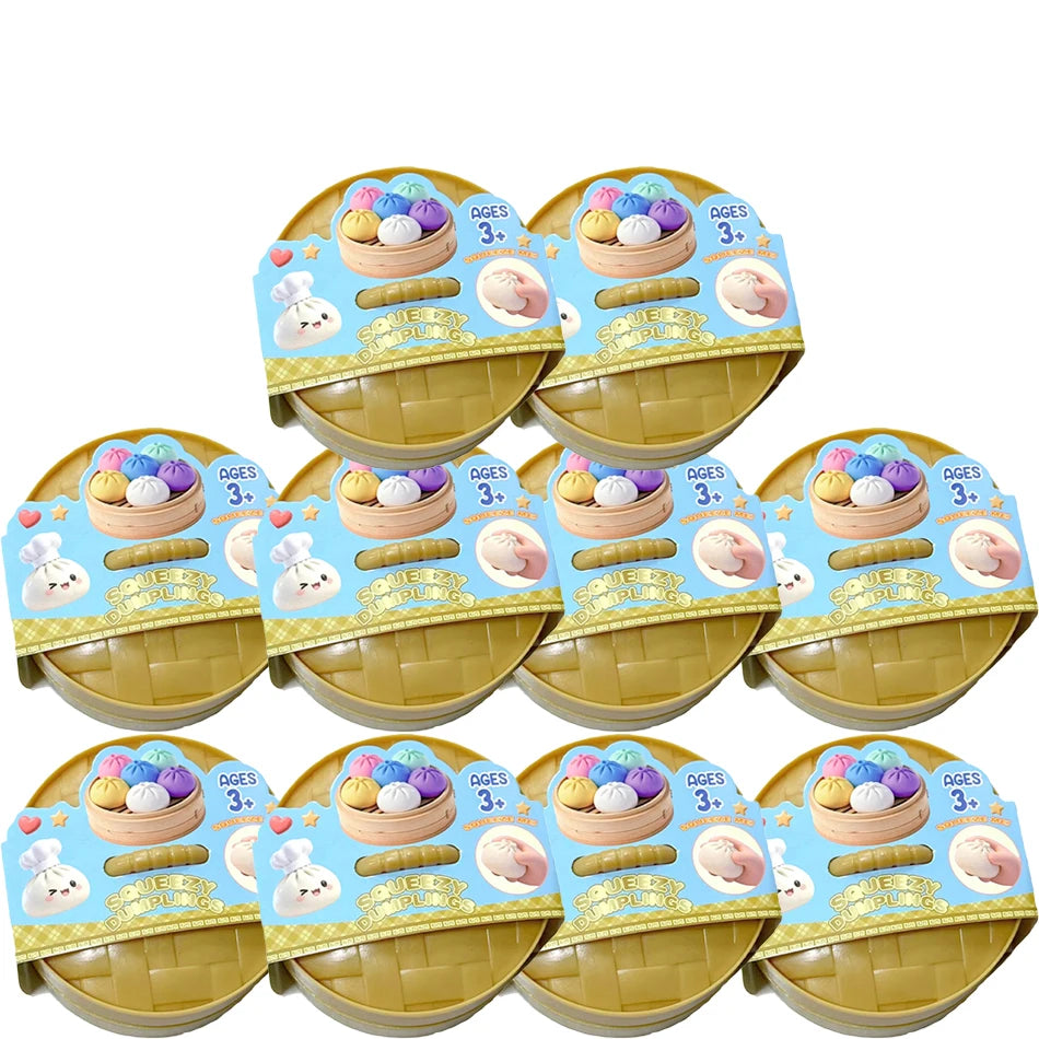 Dumpling Squishy Mysteries Dumplings Stress Relief Fidget Toy Home Office Desk Accessories Party Gifts Mystery Dumpling Squishy