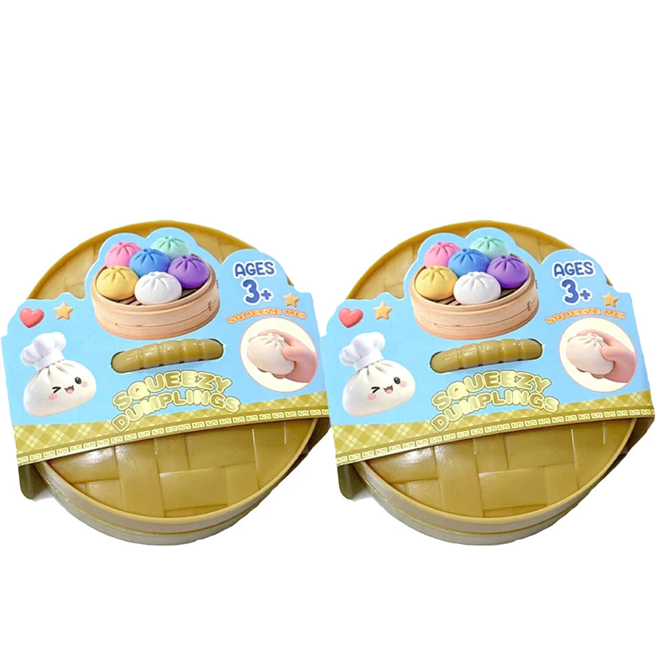Dumpling Squishy Mysteries Dumplings Stress Relief Fidget Toy Home Office Desk Accessories Party Gifts Mystery Dumpling Squishy