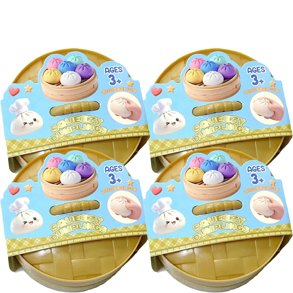 Dumpling Squishy Mysteries Dumplings Stress Relief Fidget Toy Home Office Desk Accessories Party Gifts Mystery Dumpling Squishy