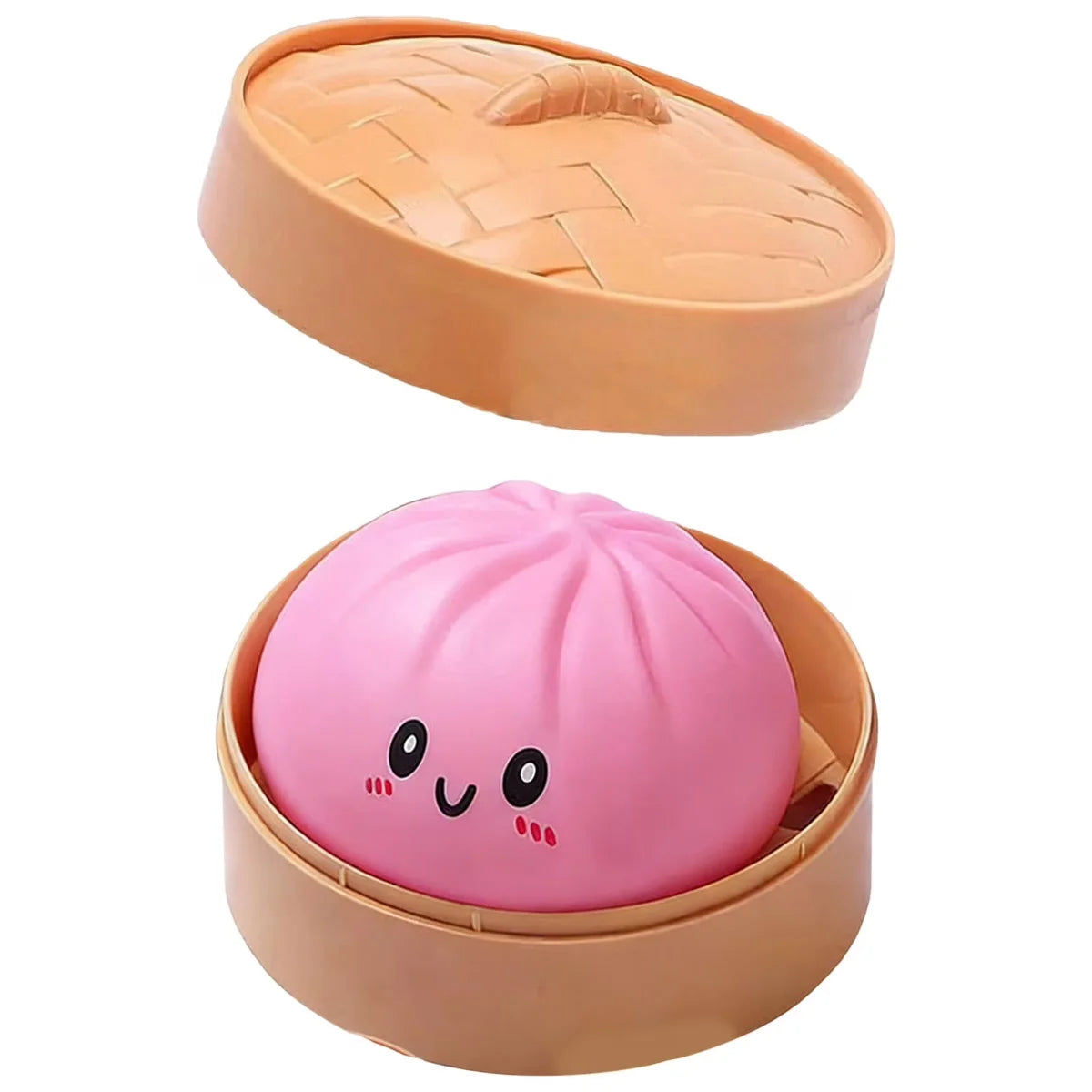 Mystery Dumpling Squishy, 4 Inch Jumbo Dumpling Stress Ball, Squishy Bun, Anxiety Relief Fidget, Soft Squeeze Decompression Doug