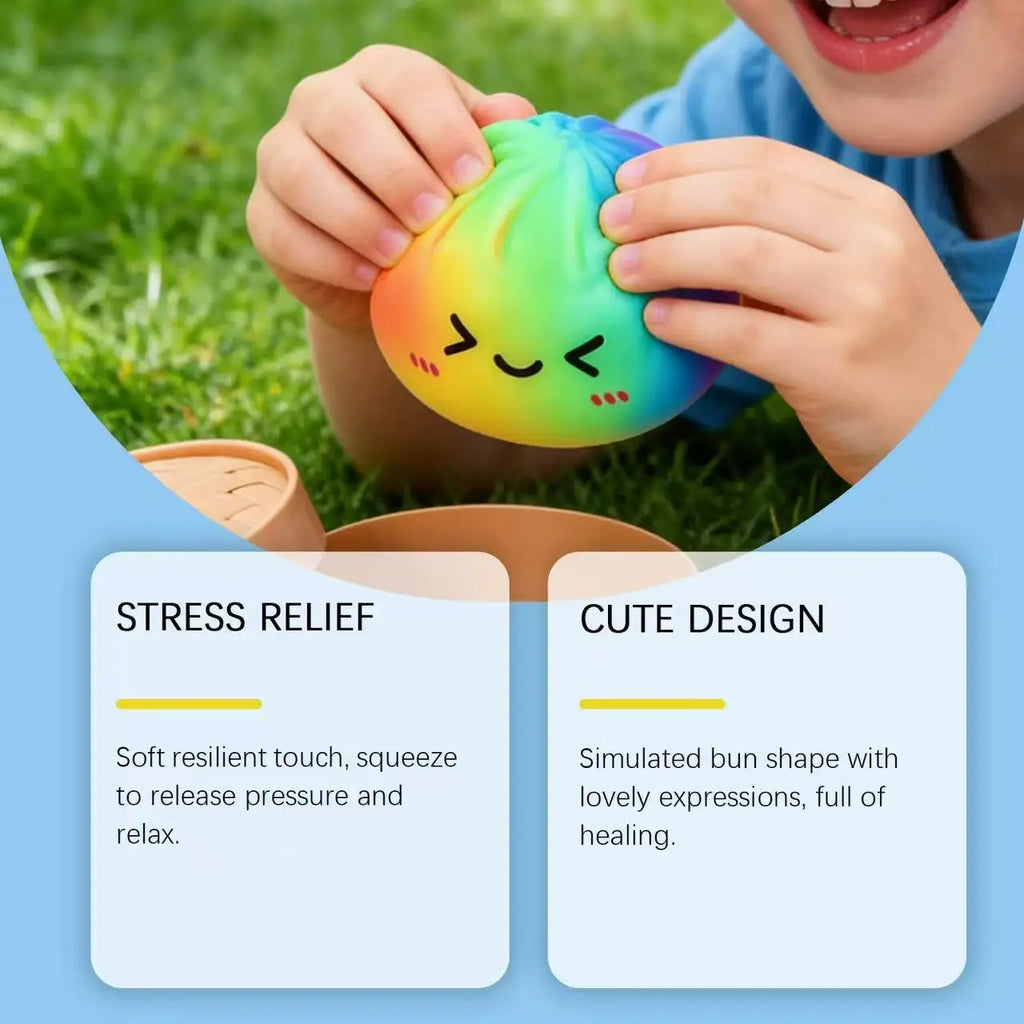 Mystery Dumpling Toy Squishy Glitter Dumpling Pressure Ball Slow Rebound Soft Pinch Decompression Office Home Squeeze Toy XMAS