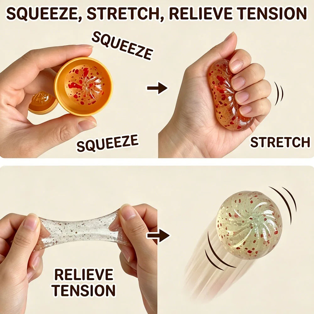 Kawaii Crystal Dumpling Squishy Toy Cute Mini Soup Bao Bun Mochi Squeeze Fidget Sensory Slow Rising Hand Toy Adult Desk Decor