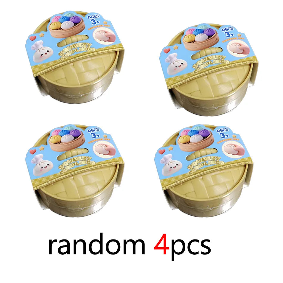 Dumpling Pressure Dumpling Squishies Kawaii Mini Food Shape Squishy Toy Slow Rise Sensory Fidget Stress Relief Party Favor Gifts