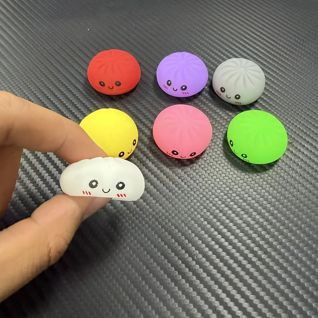 Hot Mini Dumpling Squishy Steamer Mysteries Dumplings Stress Relief Random Color Home OfficeDesk PartyGift Dumpling Squishy