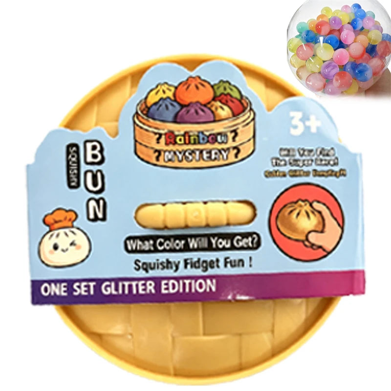 Mystery Dumpling Squishy Fidget Toy for Stress Relief Home Office Desk Accessory Party Gift Creative Desk Toy