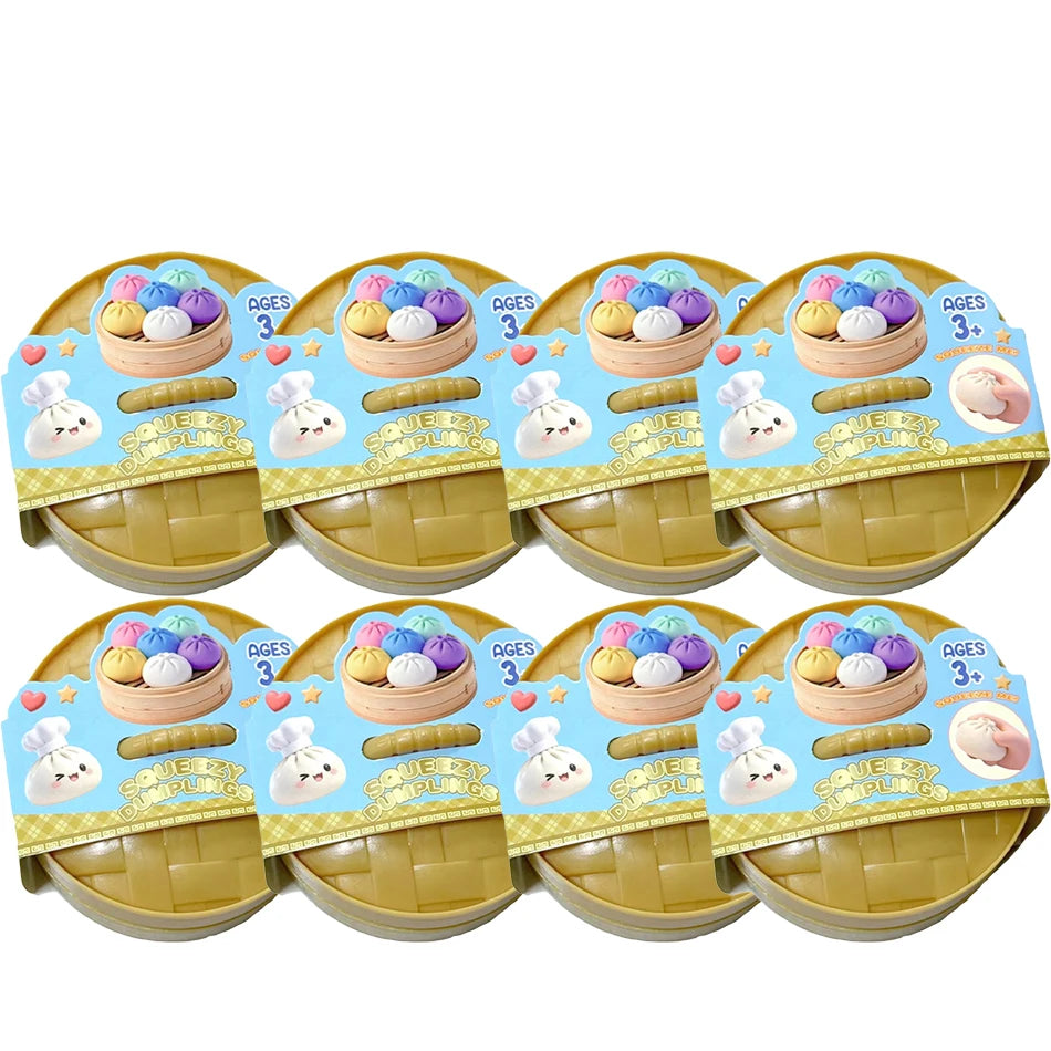 Dumpling Squishy Mysteries Dumplings Stress Relief Fidget Toy Home Office Desk Accessories Party Gifts Mystery Dumpling Squishy