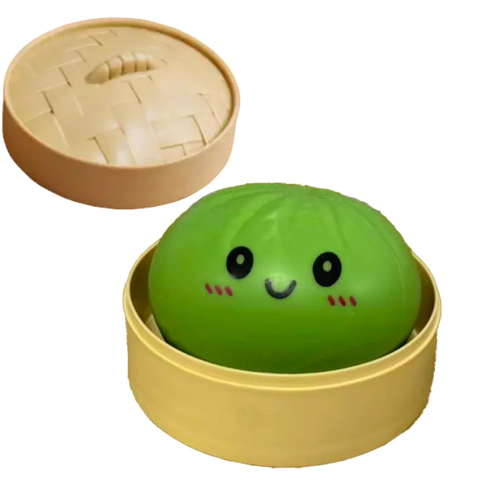 Dumpling Pressure Dumpling Squishies Kawaii Mini Food Shape Squishy Toy Slow Rise Sensory Fidget Stress Relief Party Favor Gifts