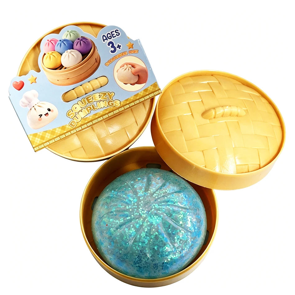 Dumpling Squishy Mysteries Dumplings Stress Relief Fidget Toy Home Office Desk Accessories Party Gifts Mystery Dumpling Squishy