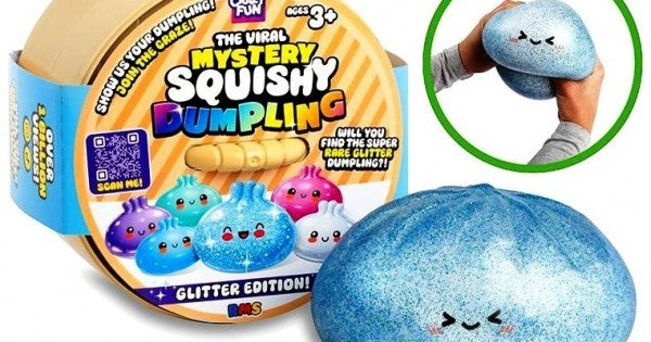 Original Viral Mystery Squishy Dumpling Large 17cm Glitter Edition